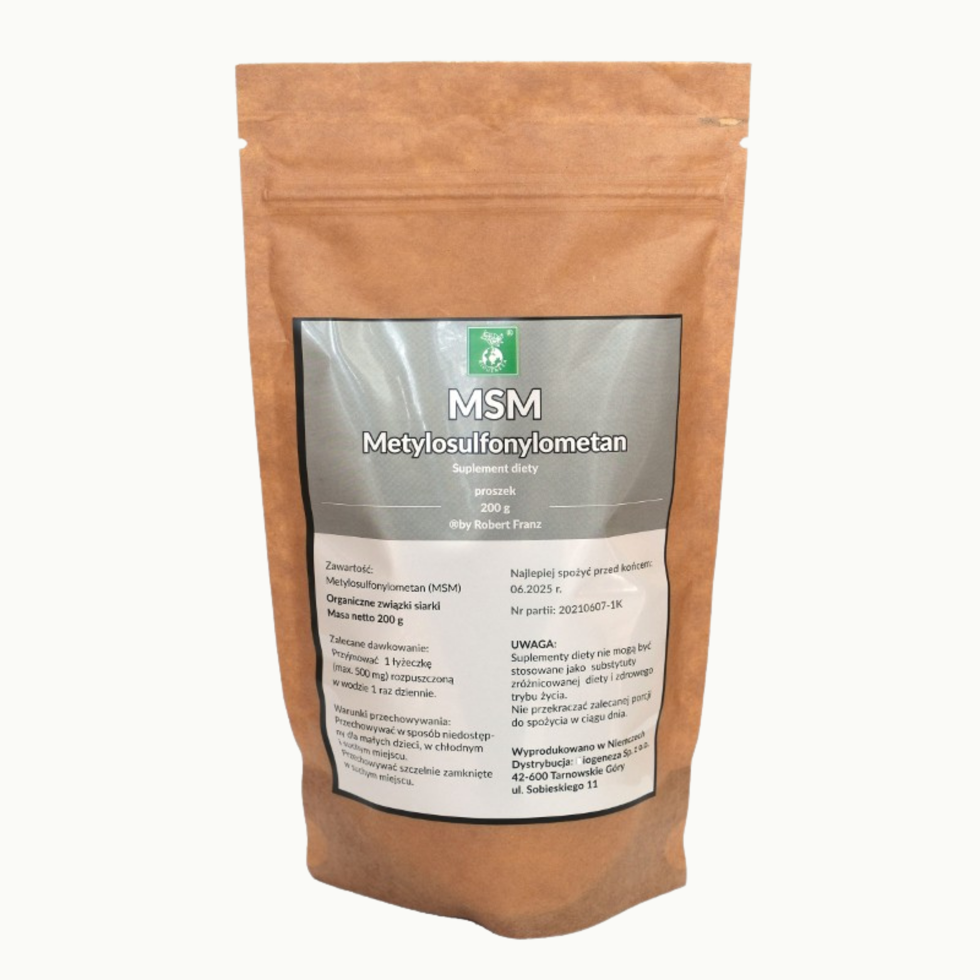 MSM Organiczna Siarka — proszek 200g