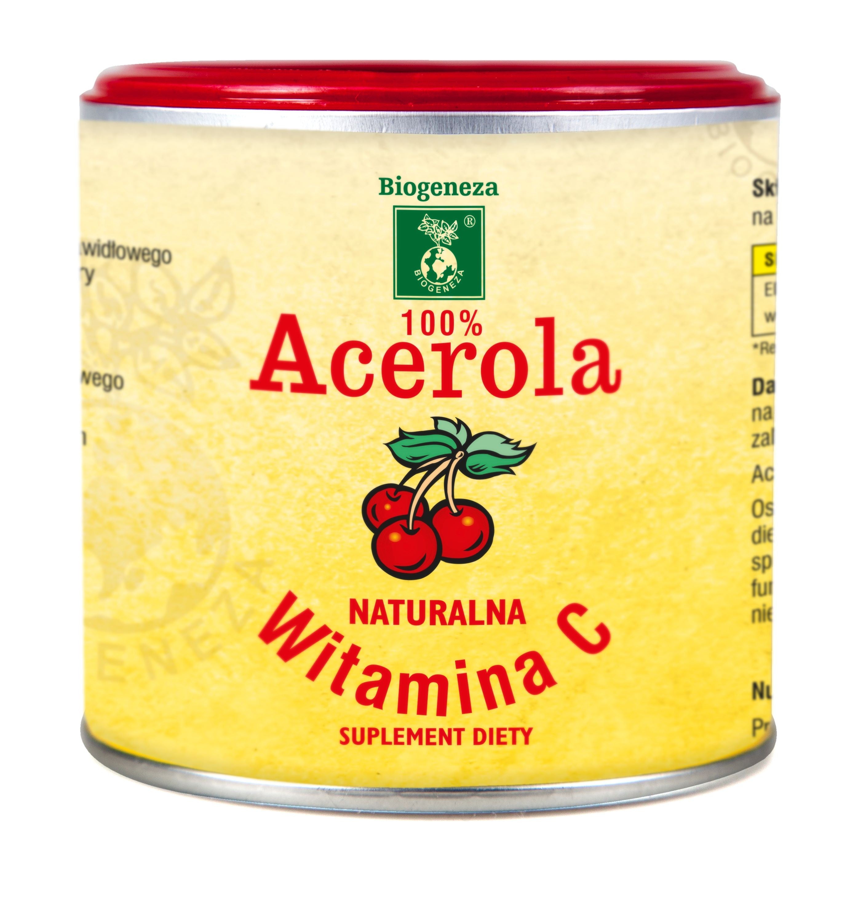 Acerola BIO — Naturalna Witamina C w Proszku 100g