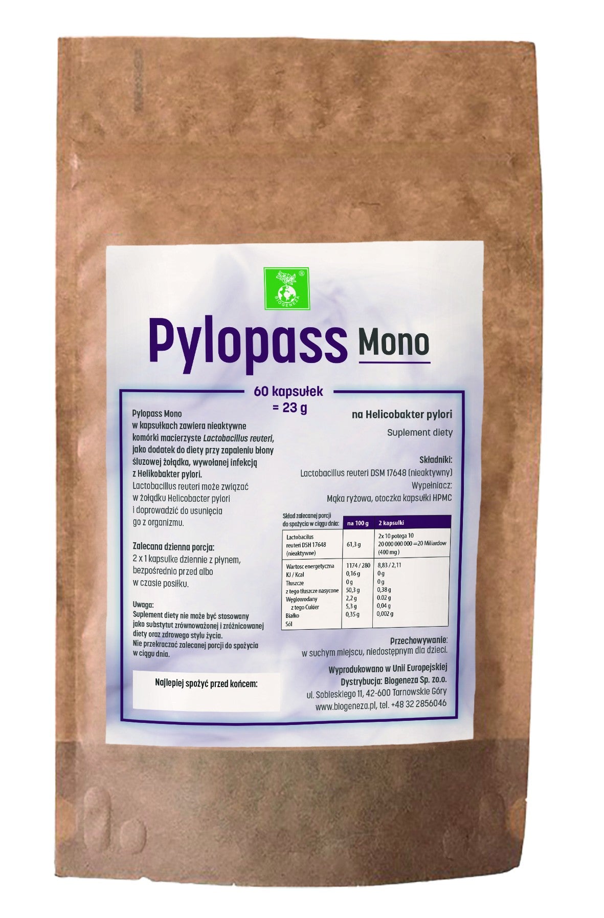 Pylopass Mono — kapsułki 60 szt.