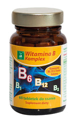 Witamina B Komplex — tabletki do ssania o smaku owocowym 60 szt