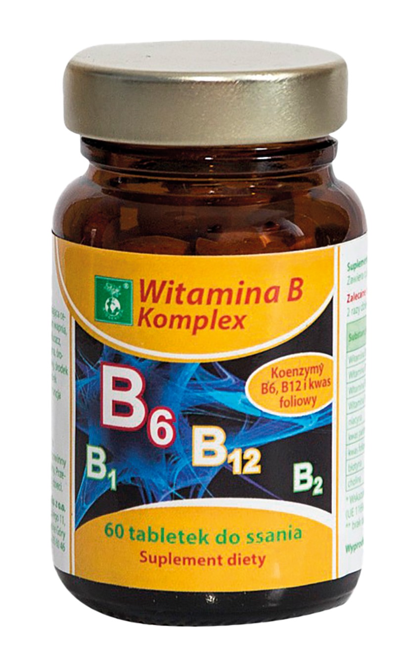 Witamina B Komplex — tabletki do ssania o smaku owocowym 60 szt